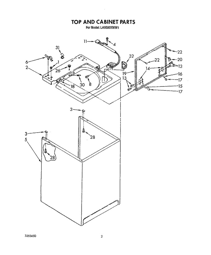 Diagram for LA9580XWN1