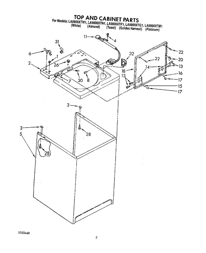 Diagram for LA9800XTM1