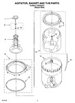 Diagram for 03 - Agitator, Basket And Tub Parts