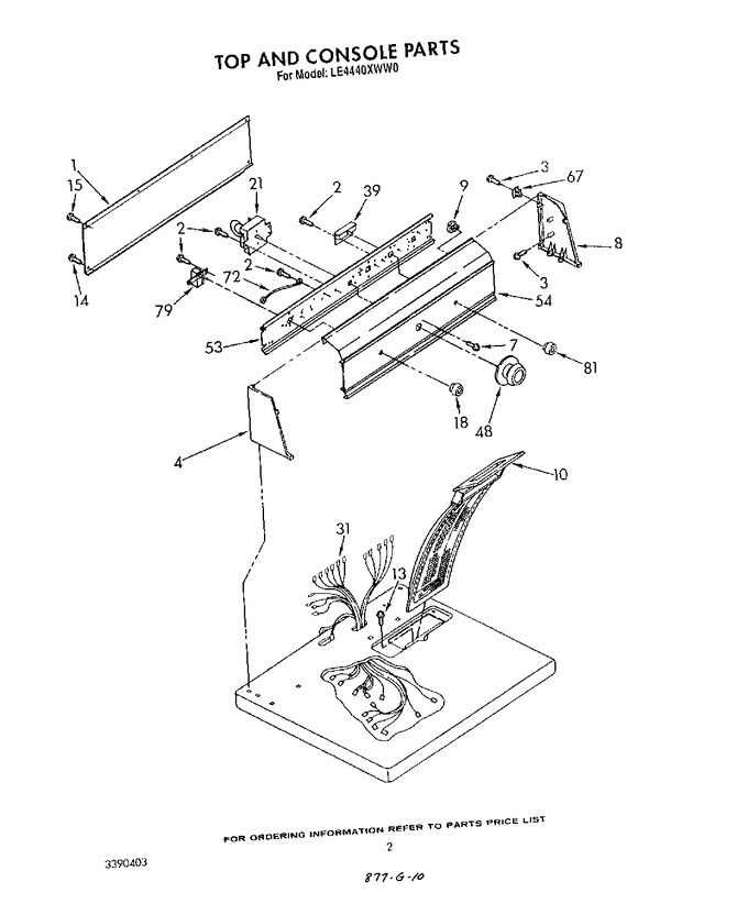 Diagram for LE4400XWW0