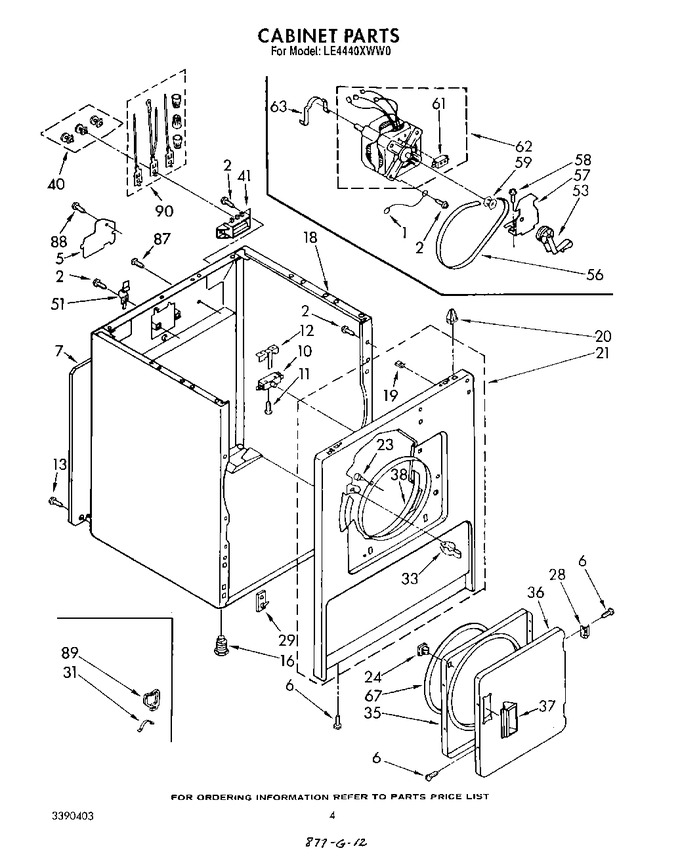 Diagram for LE4400XWW0