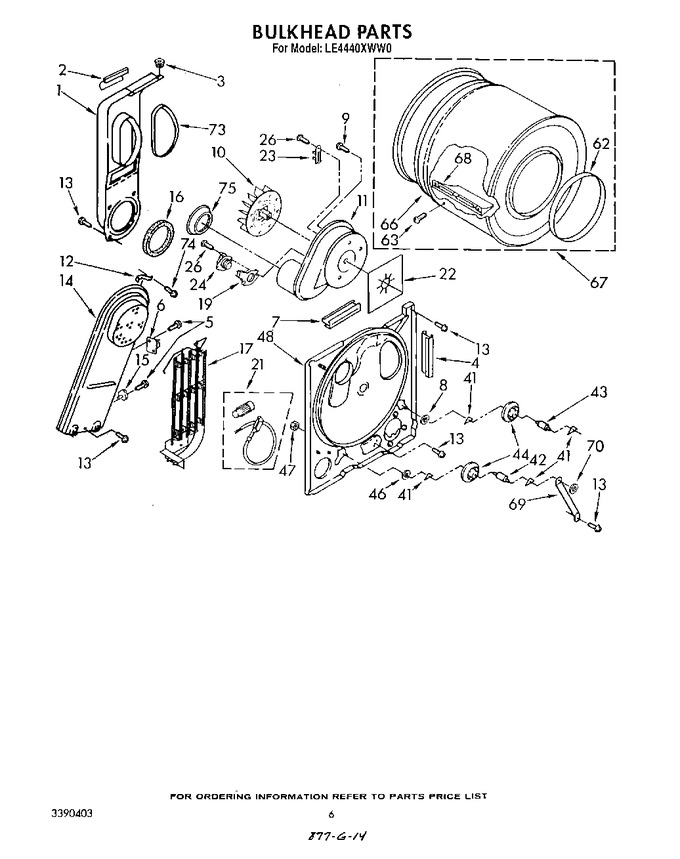 Diagram for LE4400XWW0