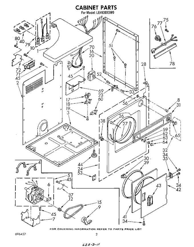 Diagram for LE4930XSW0