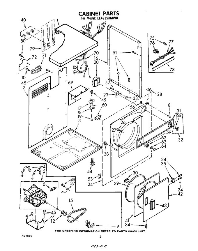 Diagram for LE4935XMW0