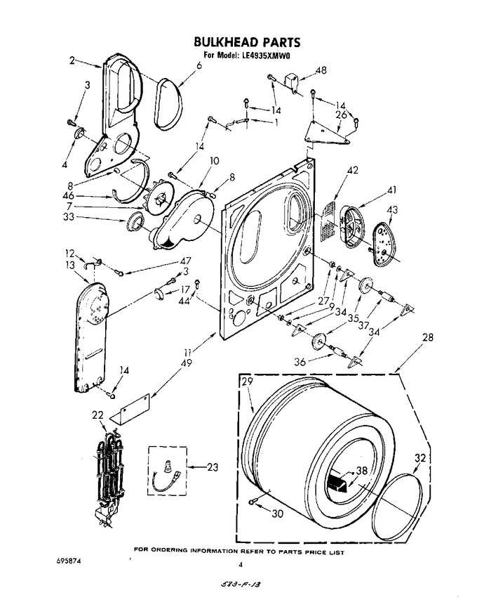 Diagram for LE4935XMW0