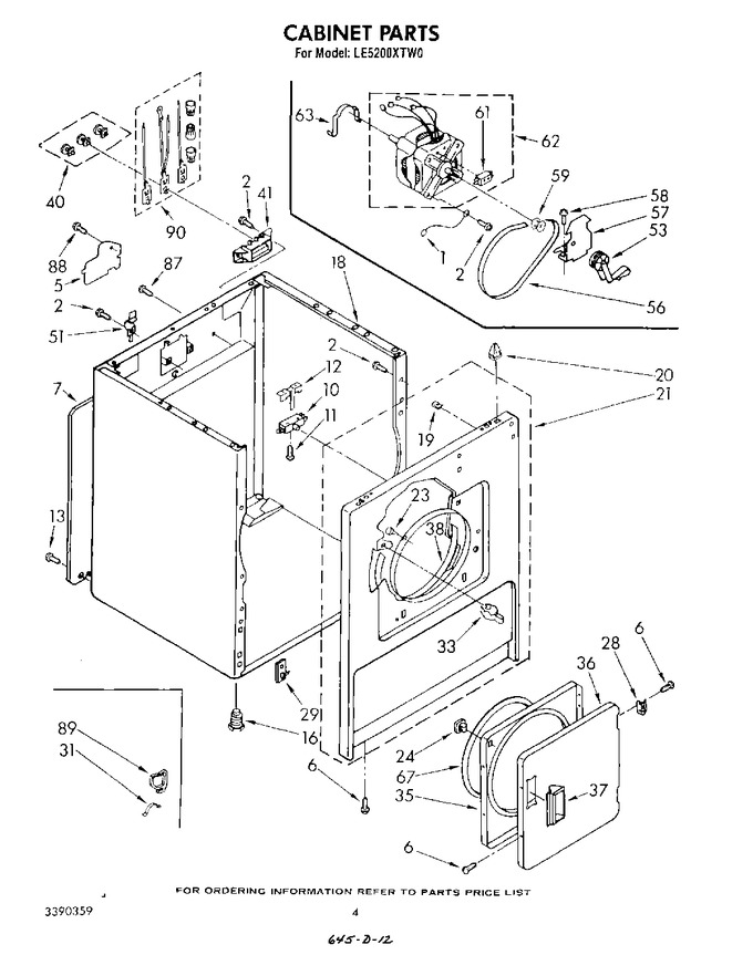 Diagram for LE5200XTW0