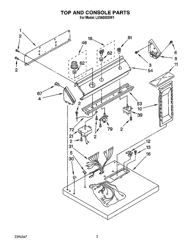Diagram for LE5600XSW1