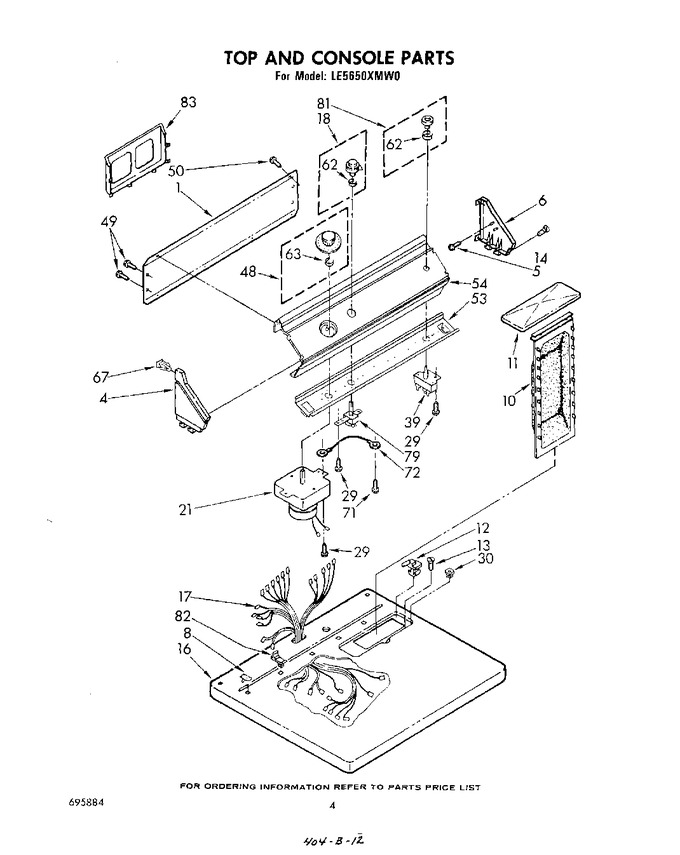 Diagram for LE5650XMW0