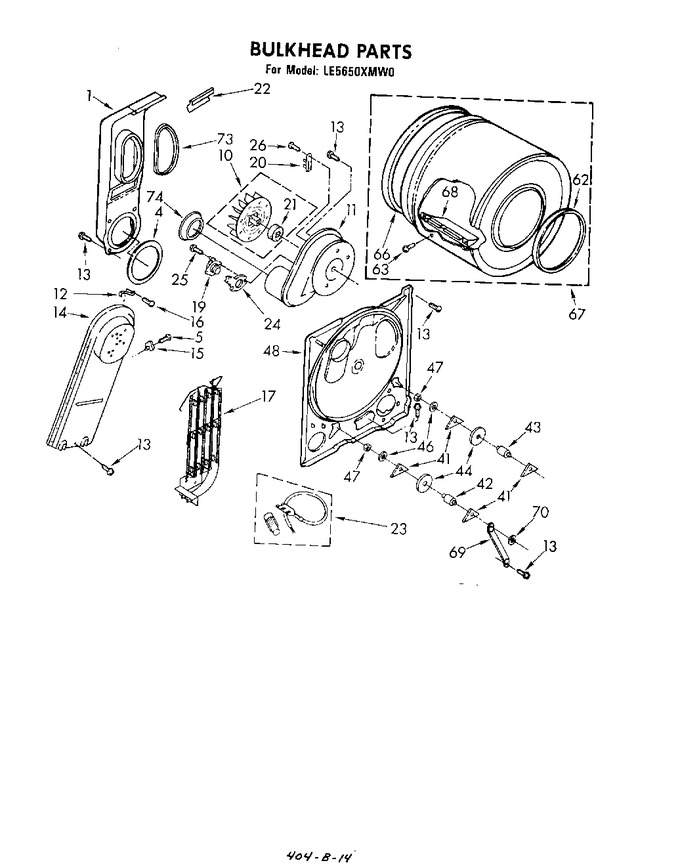 Diagram for LE5650XMW0