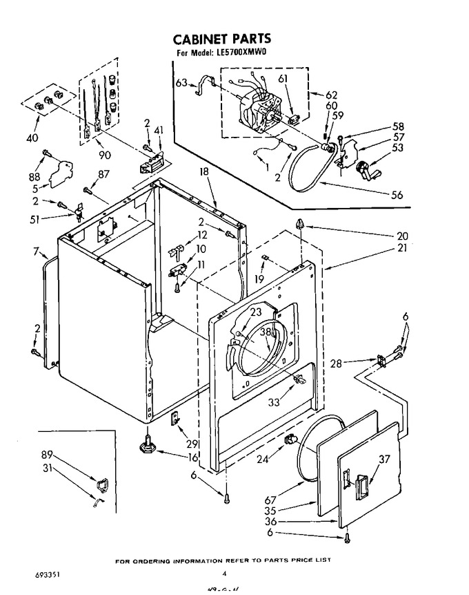 Diagram for LE5700XMW0