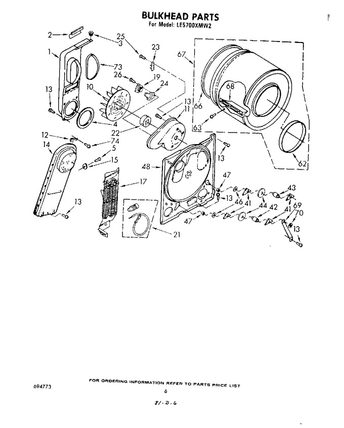 Diagram for LE5700XMW2