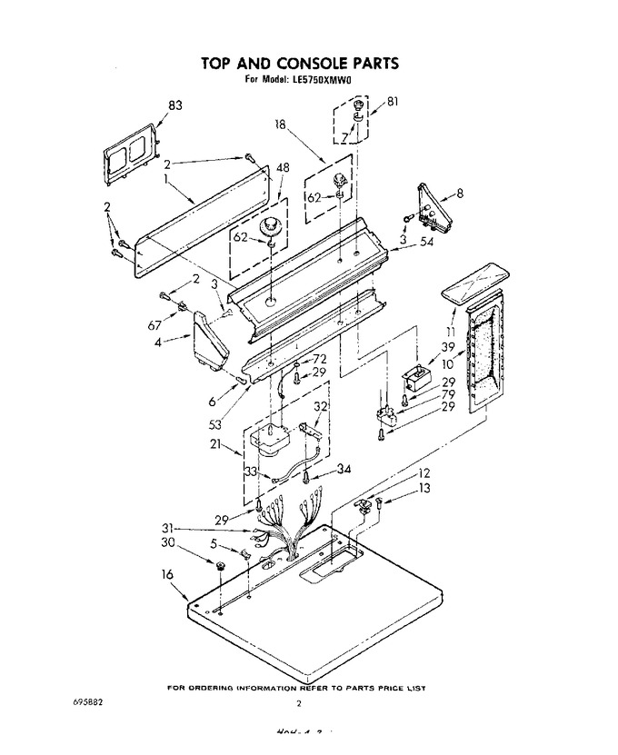 Diagram for LE5750XMW0