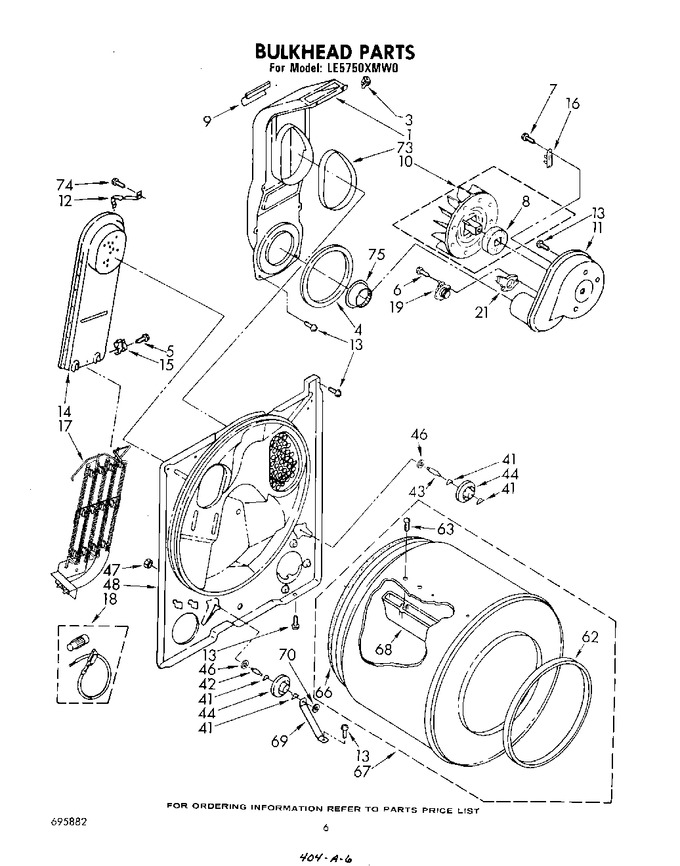 Diagram for LE5750XMW0