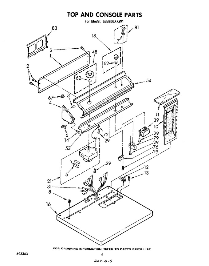 Diagram for LE5800XKW1