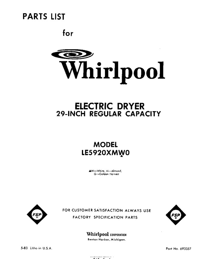 Diagram for LE5920XMW0