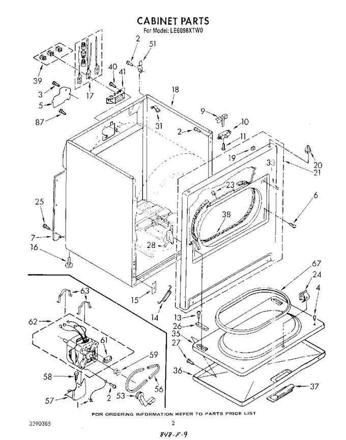 Diagram for LE6098XTW0