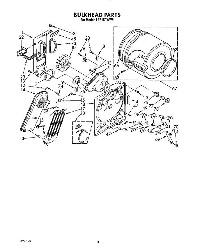 Diagram for LE6150XSW1