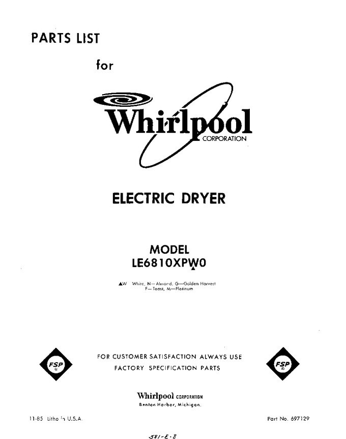 Diagram for LE6810XPW0