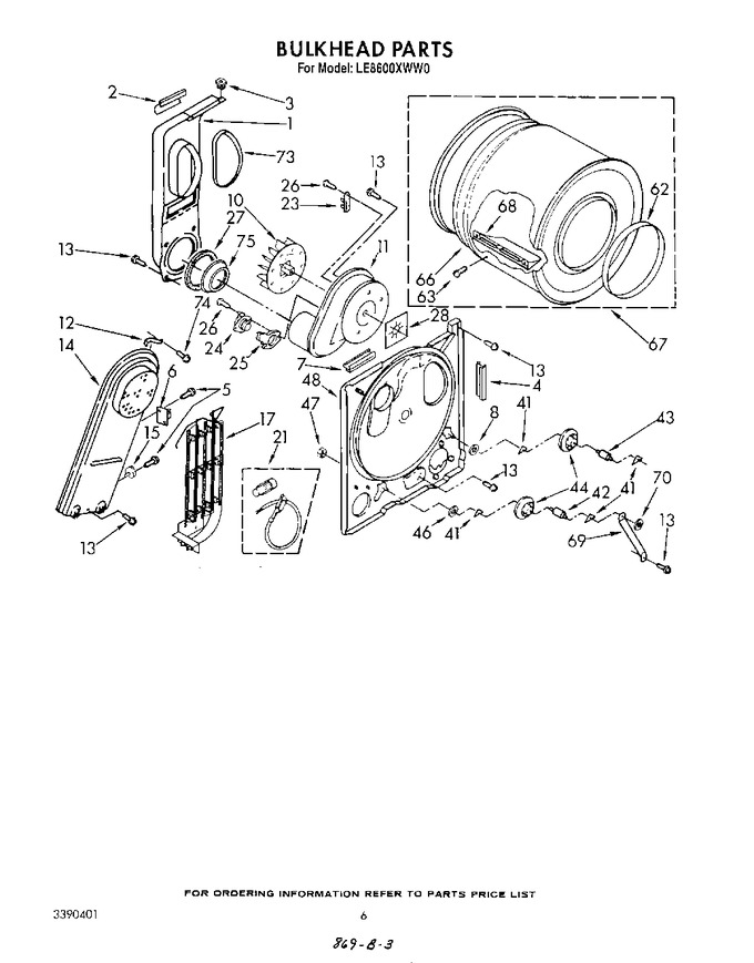 Diagram for LE8600XWW0