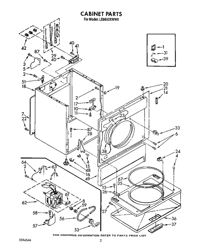 Diagram for LE8650XWW0
