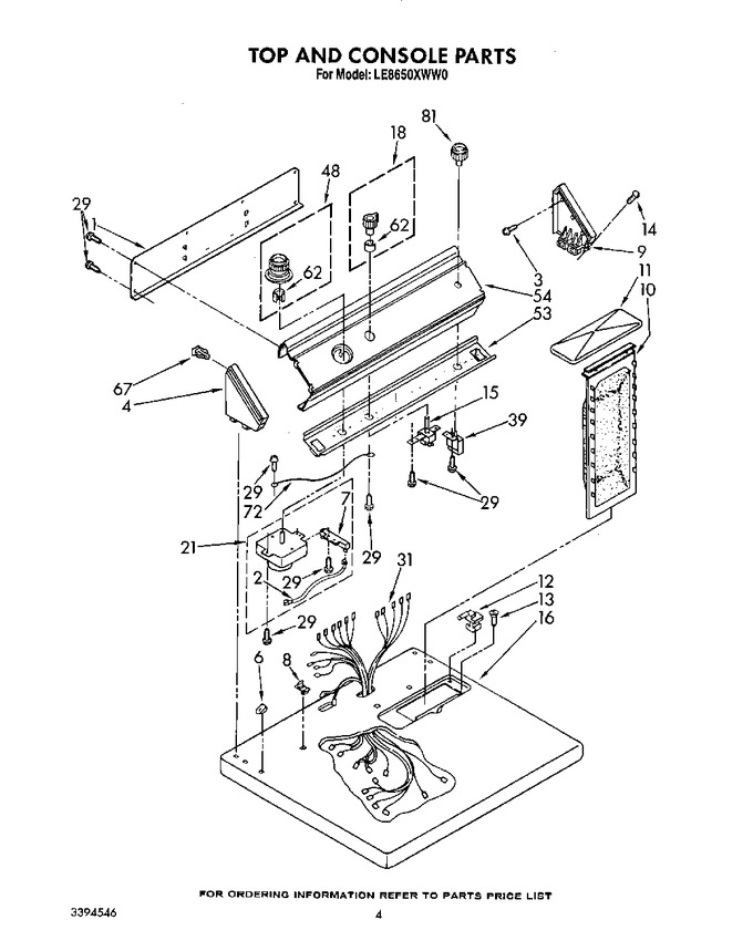 Diagram for LE8650XWW0