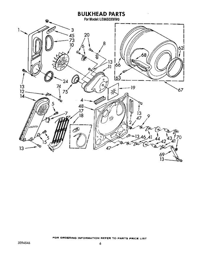 Diagram for LE8650XWN0