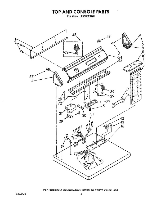 Diagram for LE9380XTW0