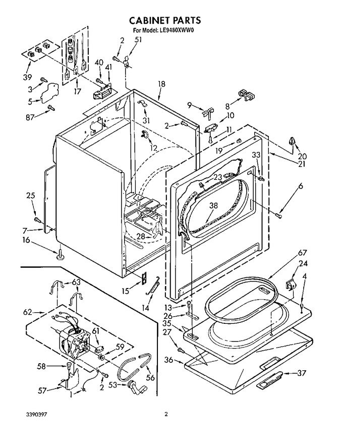 Diagram for LE9480XWW0