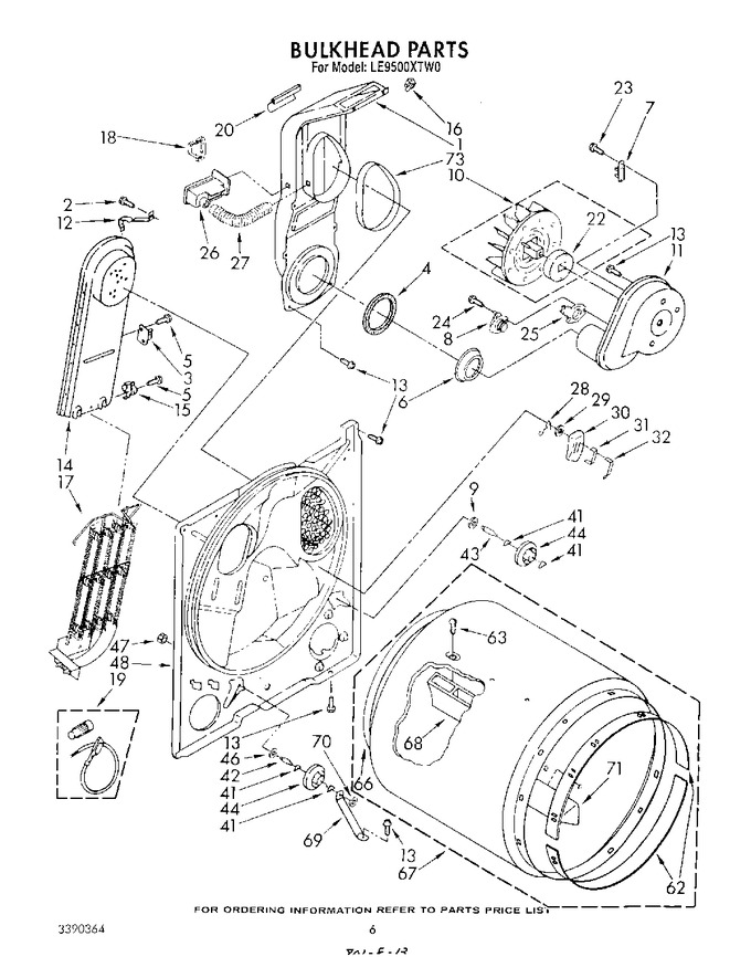 Diagram for LE9500XTF0