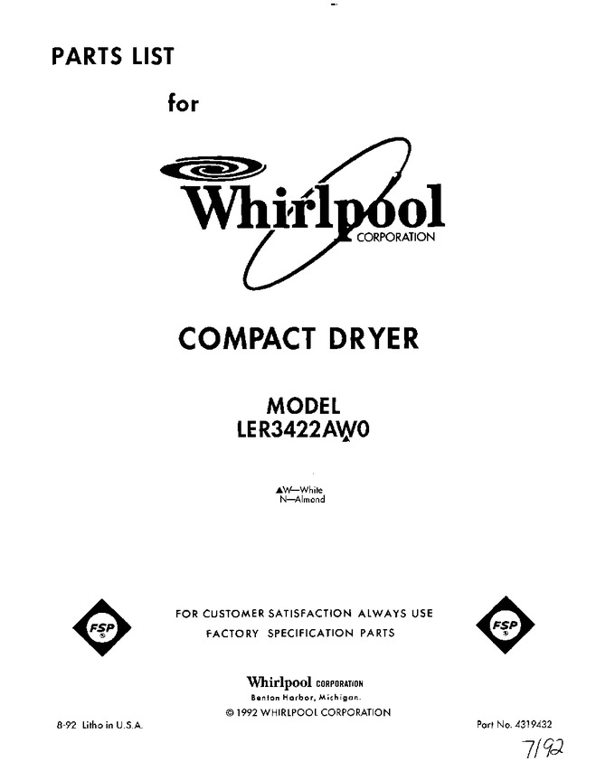 Diagram for LER3422AW0
