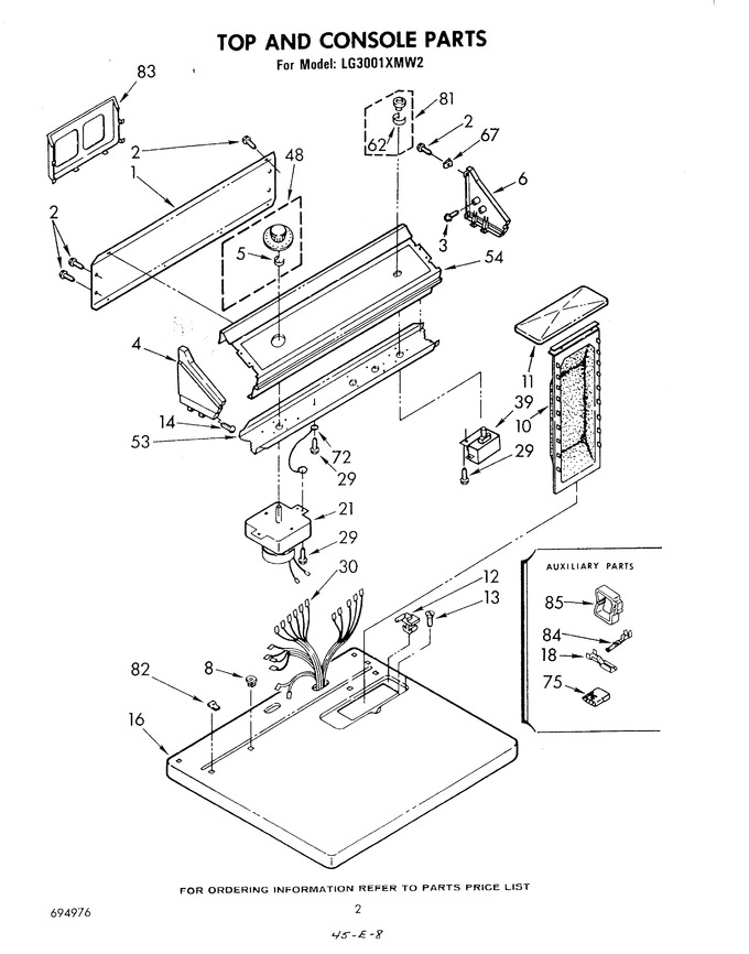 Diagram for LG3001XMW2