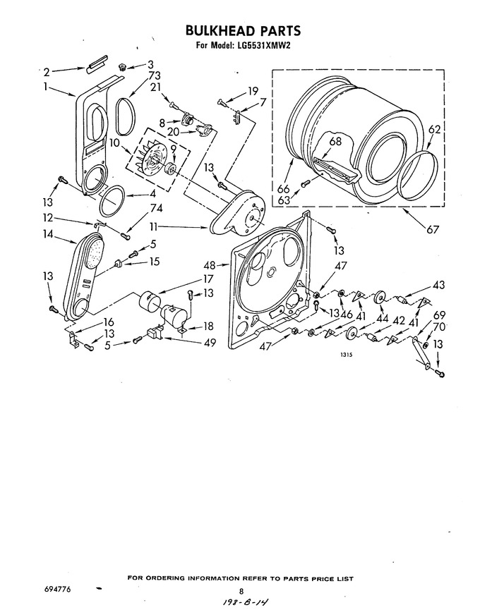 Diagram for LG5531XMG2
