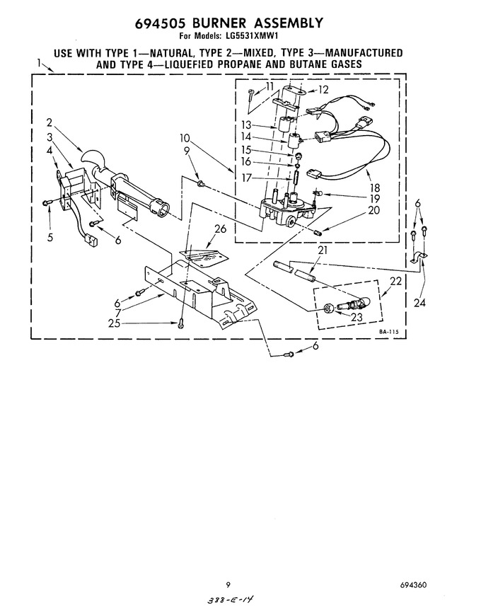 Diagram for LG5531XMW1