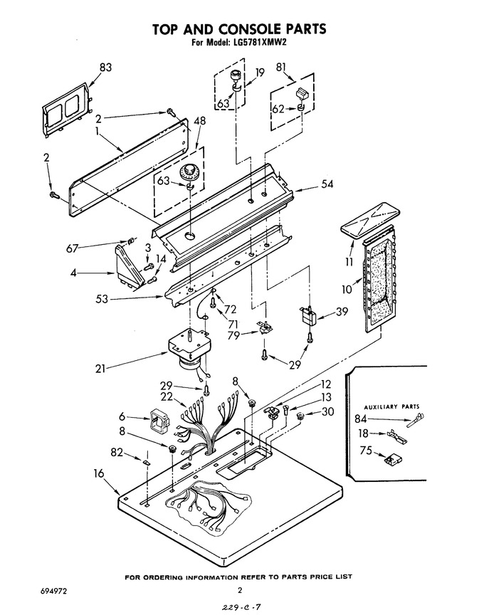 Diagram for LG5781XMW2