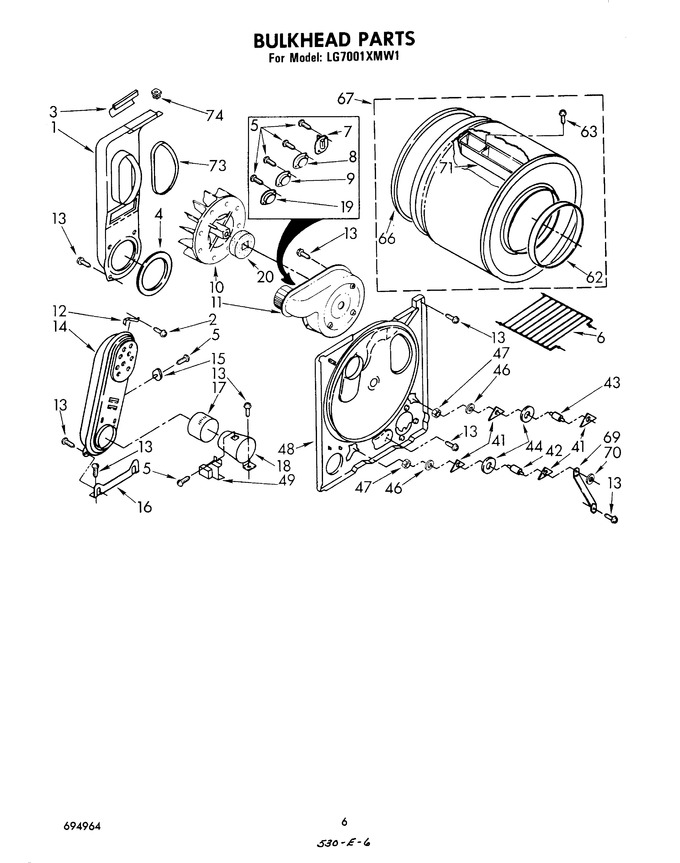 Diagram for LG7001XMW1