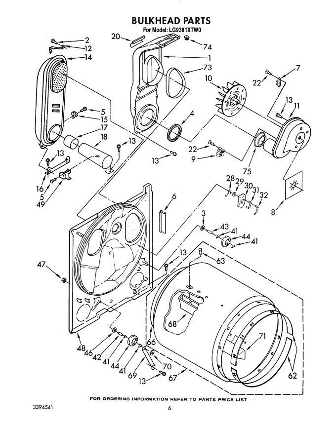 Diagram for LG9381XTW0