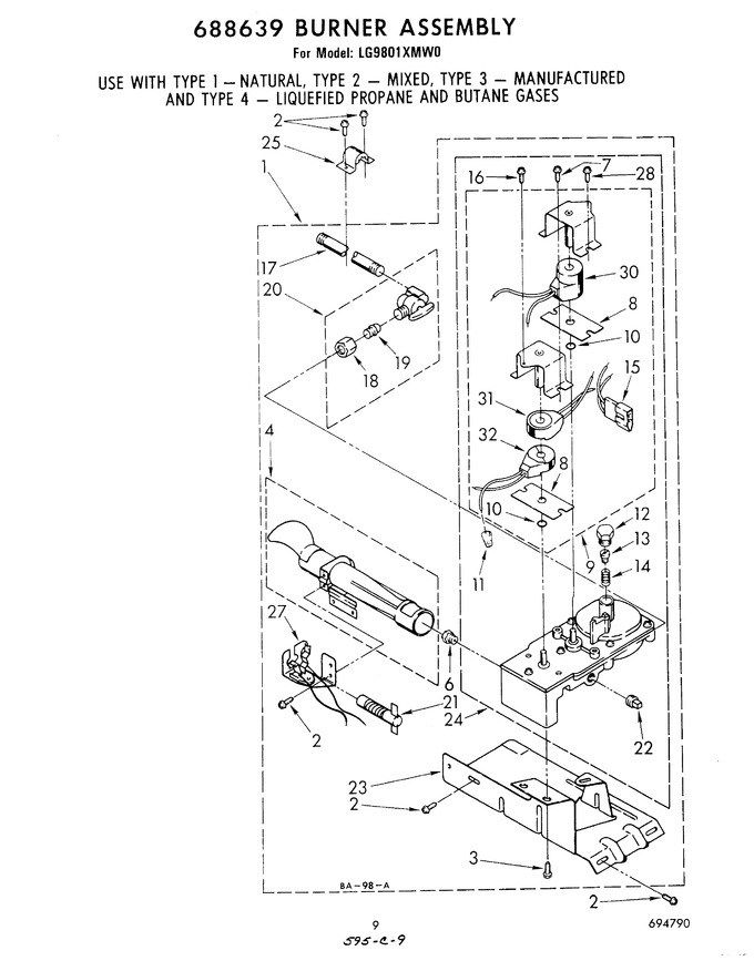 Diagram for LG9801XMW0
