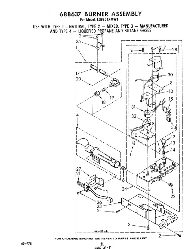 Diagram for LG9801XMW1