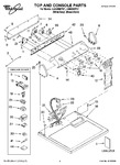 Diagram for 01 - Top And Console Parts