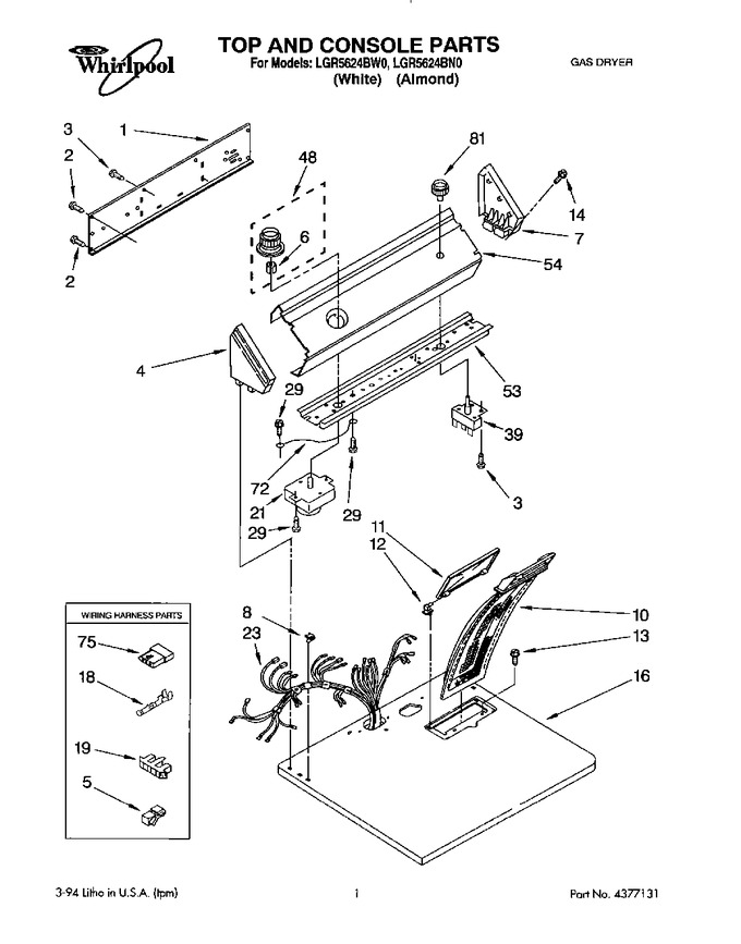 Diagram for LGR5624BW0