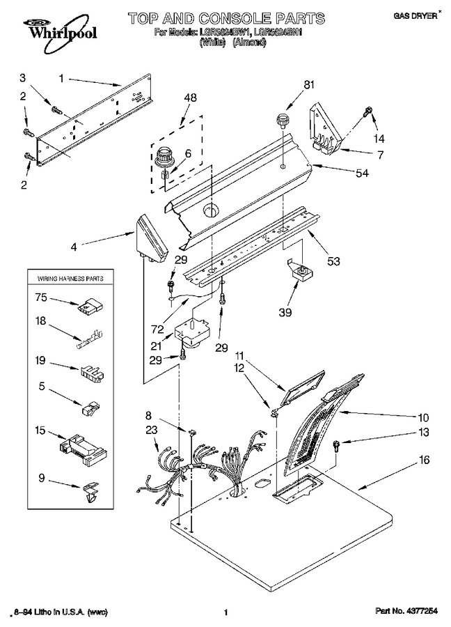 Diagram for LGR5624BW1