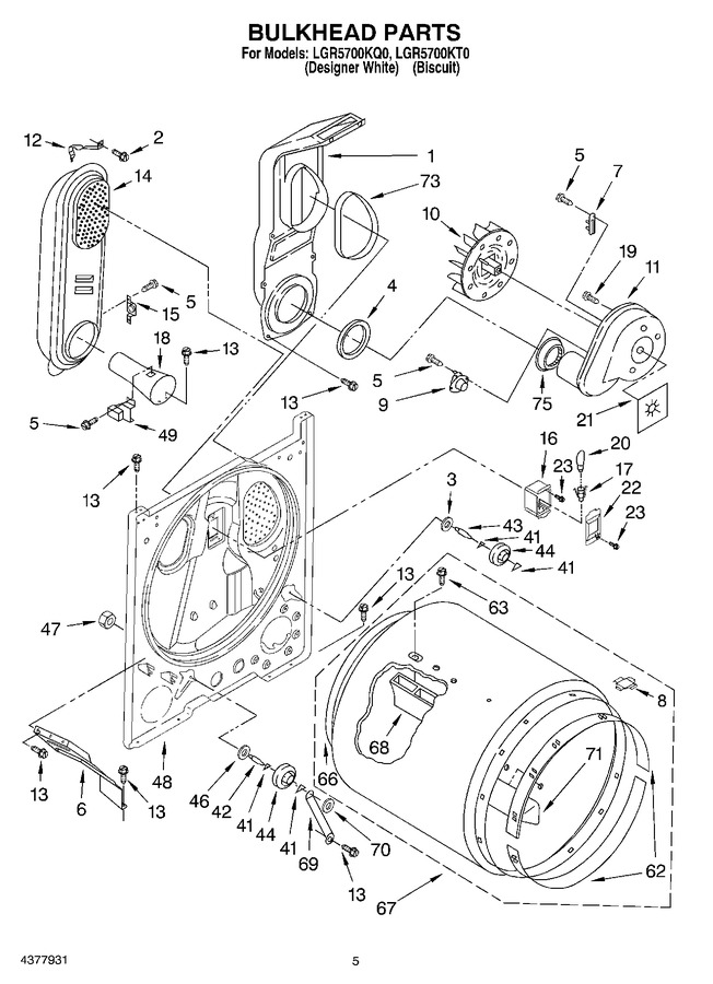 Diagram for LGR5700KQ0