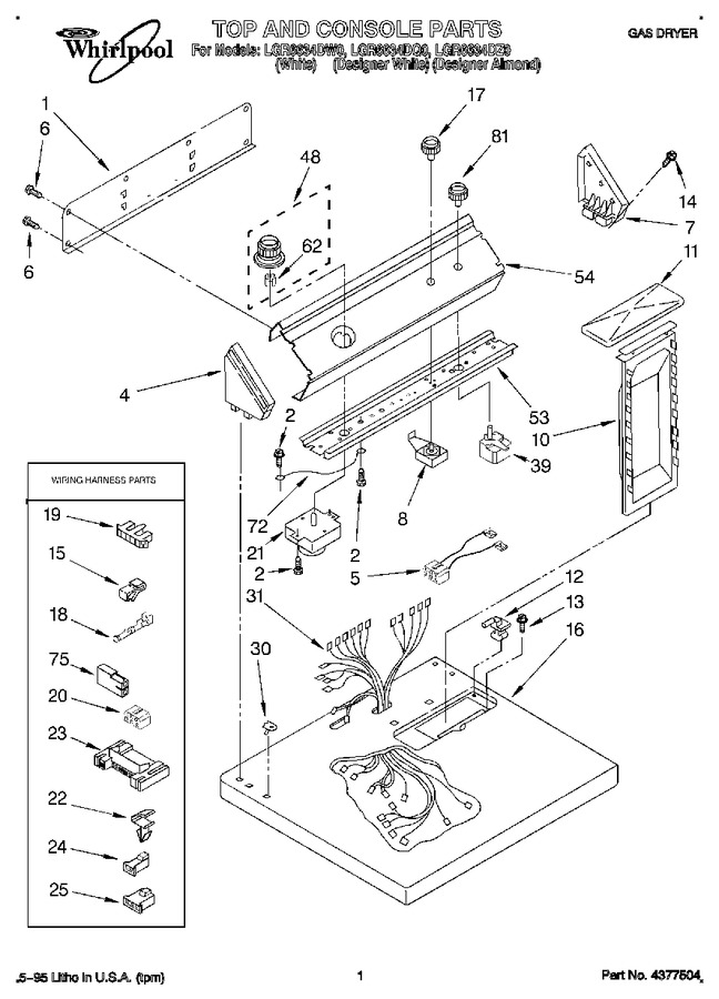 Diagram for LGR6634DW0
