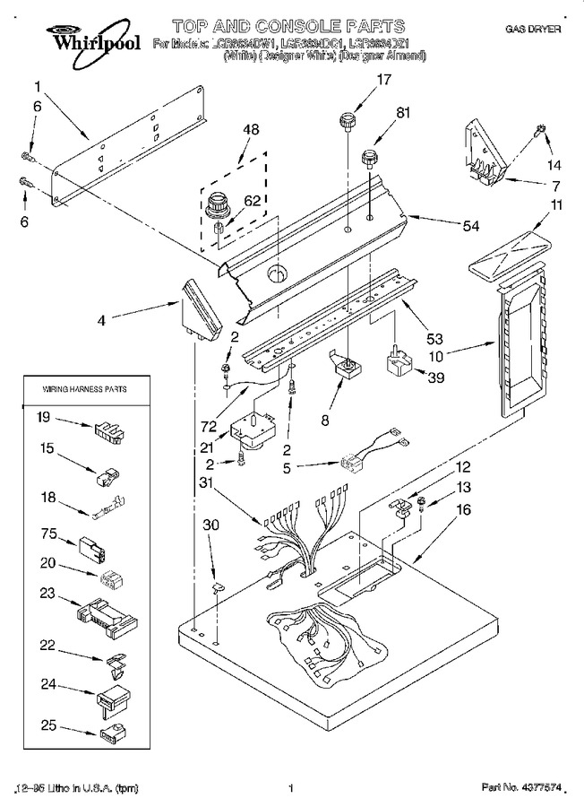Diagram for LGR6634DW1