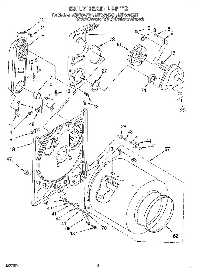 Diagram for LGR6634DW1