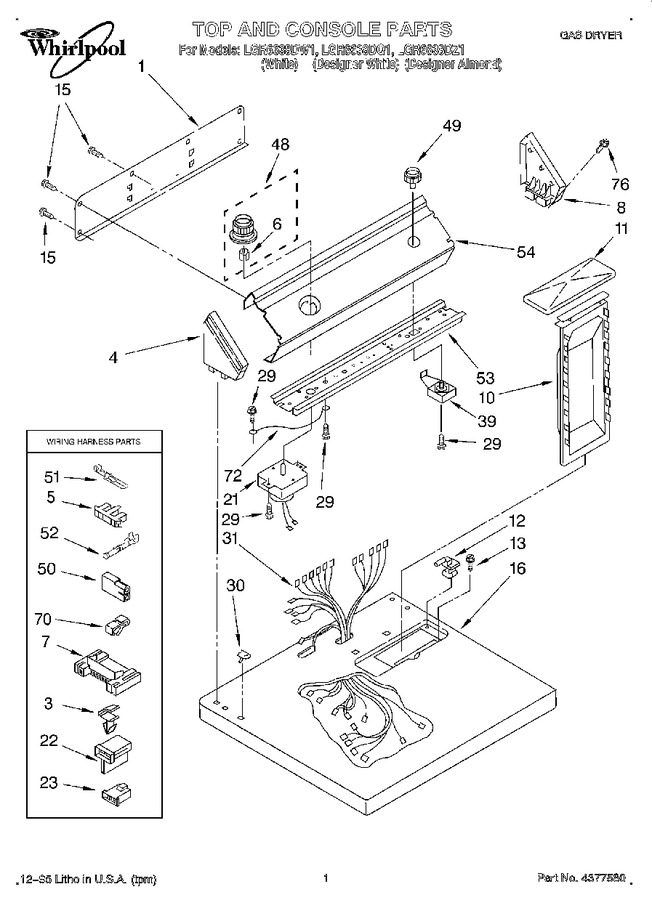 Diagram for LGR6638DW1