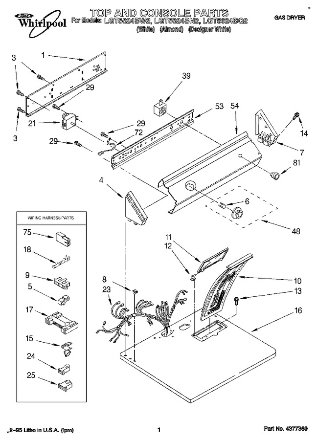 Diagram for LGT5624BW2