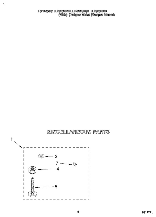 Diagram for LLR8233DW0