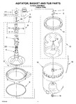 Diagram for 03 - Agitator, Basket And Tub Parts