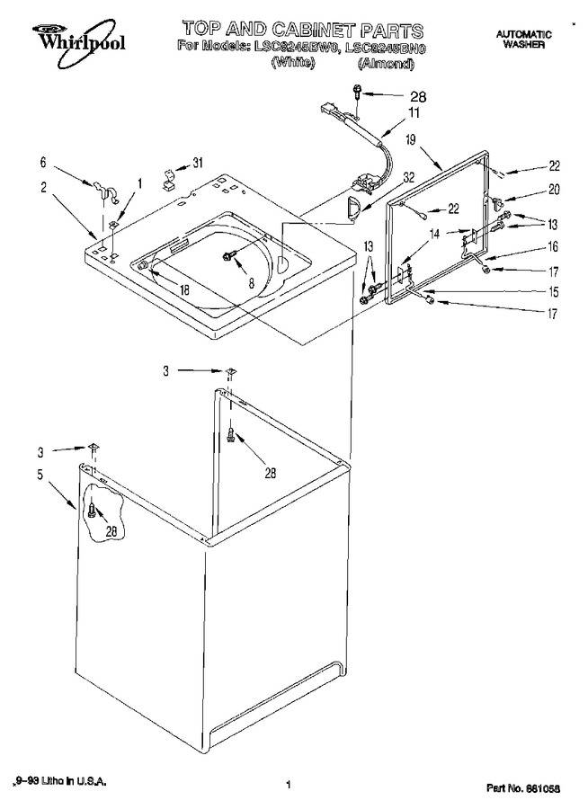 Diagram for LSC8245BW0